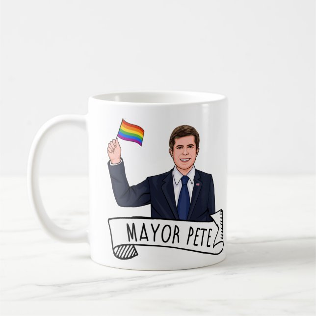 Taza De Café Alcalde Pete Orgullo (Izquierda)