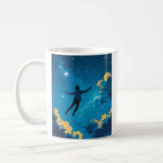 Taza De Café Alcanzar las estrellas Mug (Izquierda)