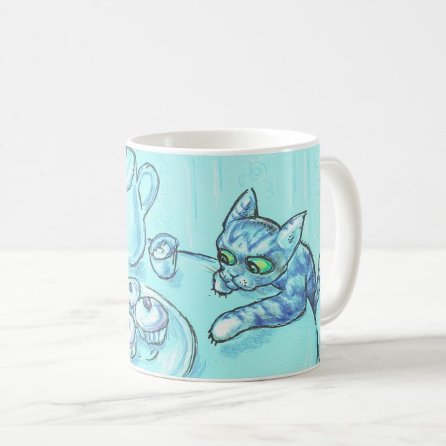Taza De Café Alcanzar tus sueños, trapo de gatos malicioso (Anverso derecho)