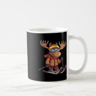 Taza De Café Alce lindo patinando