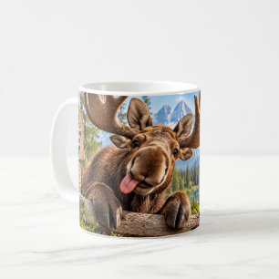 Taza De Café Alce Salvaje Sé Diferente