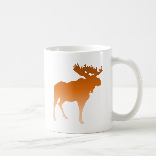 Taza De Café Alces anaranjados (Derecha)