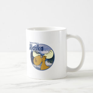 Taza De Café Alces de la felicidad - Alaska