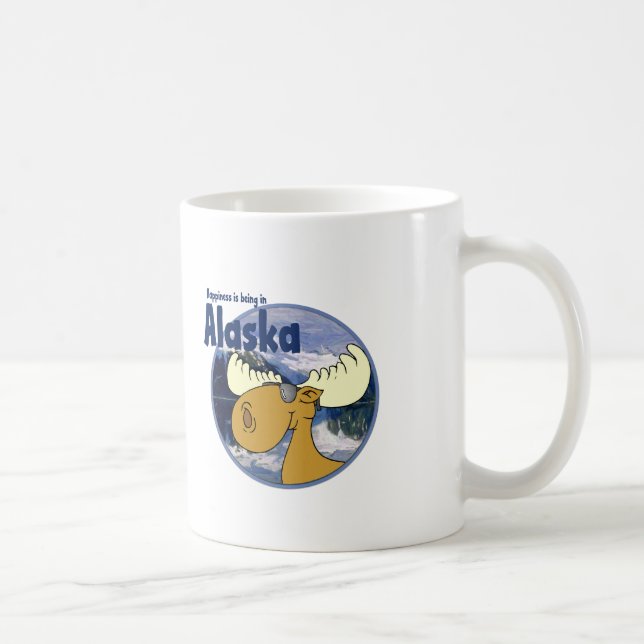 Taza De Café Alces de la felicidad - Alaska (Derecha)
