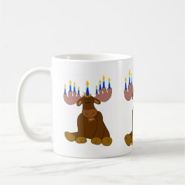 Taza De Café Alces del chocolate con las velas