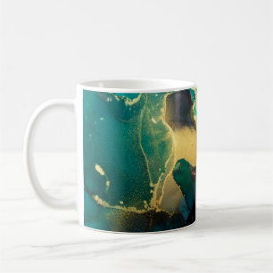 Taza De Café Álco de fondo de pintura de fluidos abstracto de l