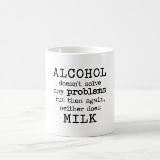 Taza De Café alcohol CONTRA la leche