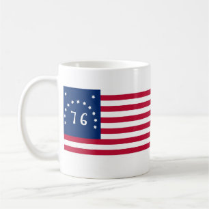 Taza De Café Alcohol de la bandera de Estados Unidos Bennington