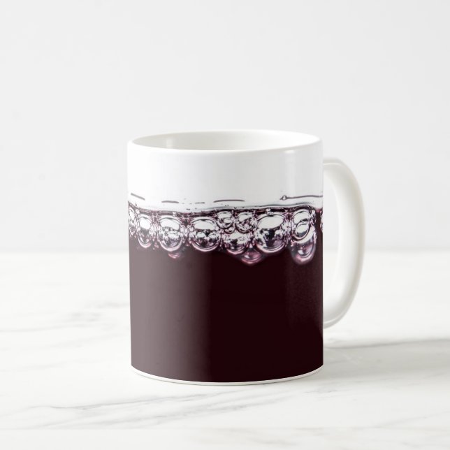 Taza De Café Alcohol de vino rojo morado blanco (Anverso derecho)
