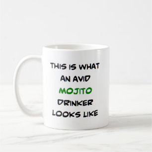 Taza De Café alcohólico mojito, ávido