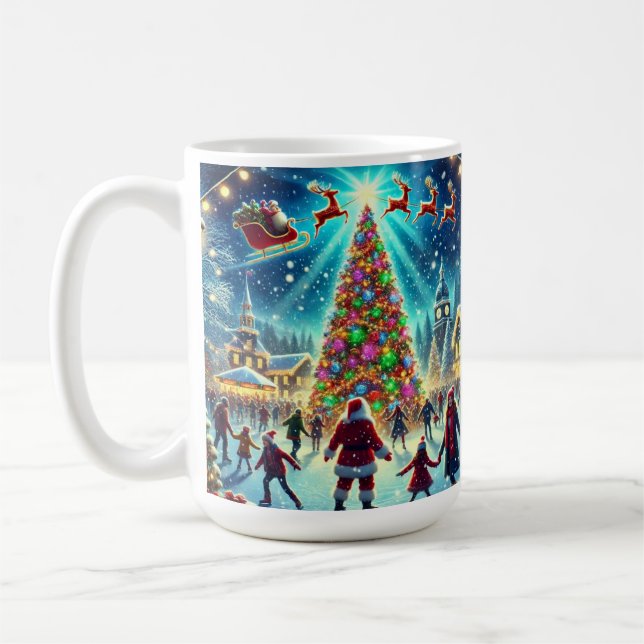 Taza De Café Aldea de los navidades (Izquierda)