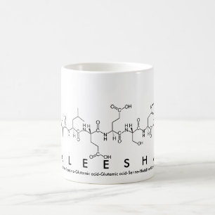 Taza De Café Aleesha peptide name mug