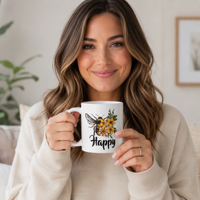 Taza De Café Alégrate Abeja (Subido por el creador)