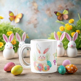 Taza De Café Alegre Conejito de Pascua