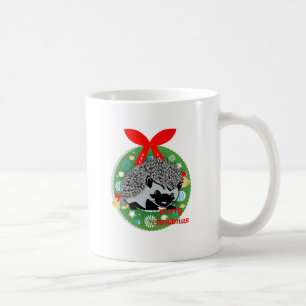 Taza De Café alegre navidad hedgehog