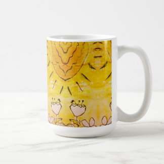 Taza De Café Alegre-Sol-Floral 