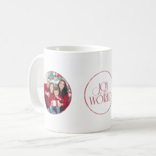 Taza De Café Alegría a los Navidades de fotos del mundo/Holiday