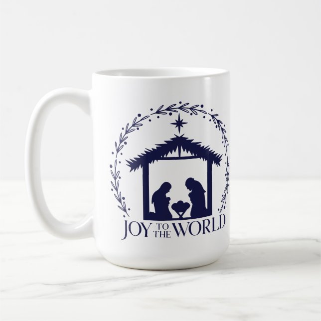 Taza De Café Alegría a los Navidades de la Natividad Mundial (Izquierda)