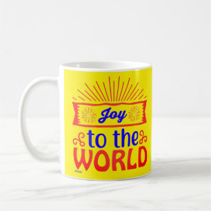 Taza De Café ALEGRÍA AL MUNDO inspirador y motivacional