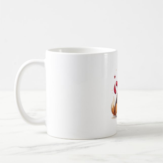 Taza De Café Alegría de Caña de Caramelo Corgi (Izquierda)