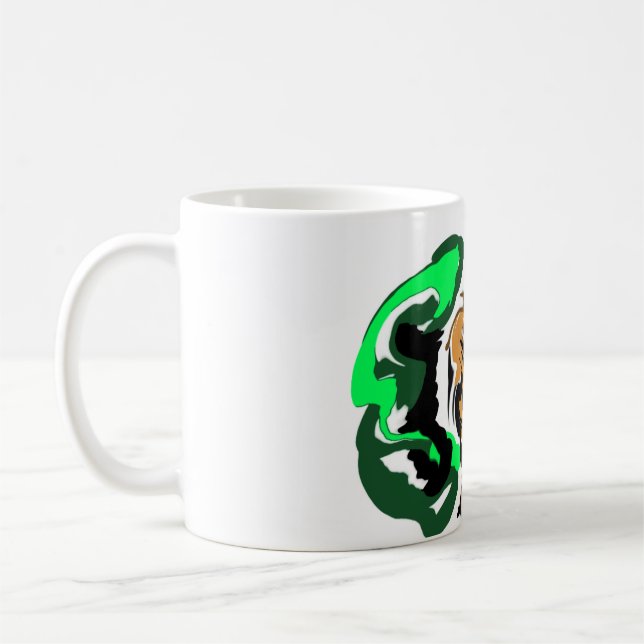 Taza De Café Alegría de lobo de invierno (Izquierda)