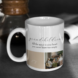 Taza De Café Alegría de los nietos | COLLAGE DE FOTOS | Mocha