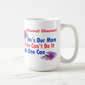 Taza De Café Alegría de Obama Pom Poms