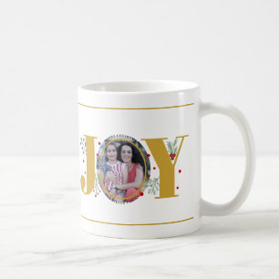 Taza De Café Alegría de oro con Navidades de bayas