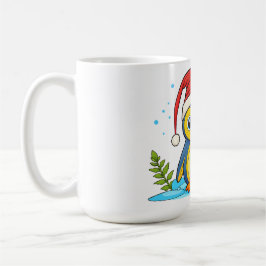 Taza De Café Alegría de Pingüino Navideña