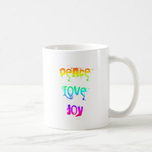 Taza De Café Alegría del amor de la paz