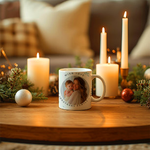 Taza De Café Alegría elegante moderna Foto Feliz Navidad 