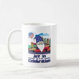 Taza De Café Alegría en la celebración del 4 de julio