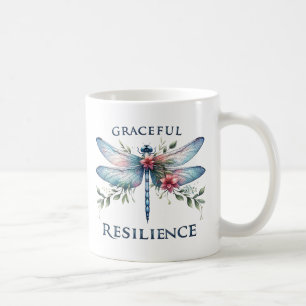 Taza De Café Alegría iluminada - Dragonfly artístico