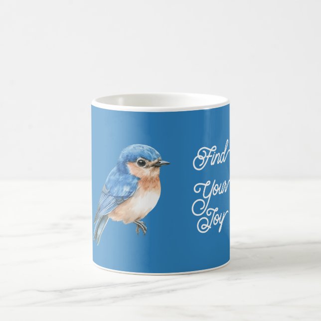 Taza De Café Alegría Pájaro Azul (Centro)