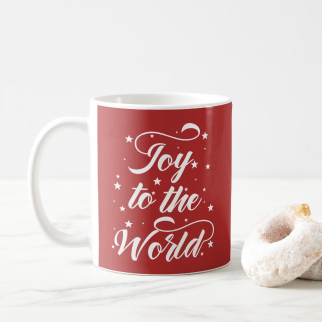 Taza De Café alegría para los Navidades del mundo (Con donut)