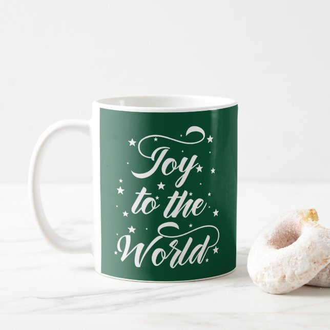 Taza De Café alegría para los Navidades del mundo (Con donut)