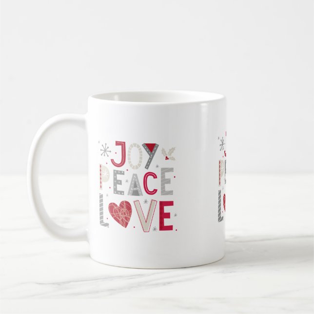 Taza De Café Alegría, paz y amor (Izquierda)