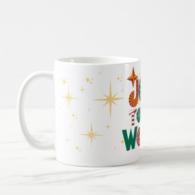 Taza De Café Alegría por la fiesta mundial Mug (Izquierda)