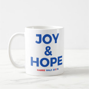 Taza De Café Alegría y esperanza - Harris Walz 2024