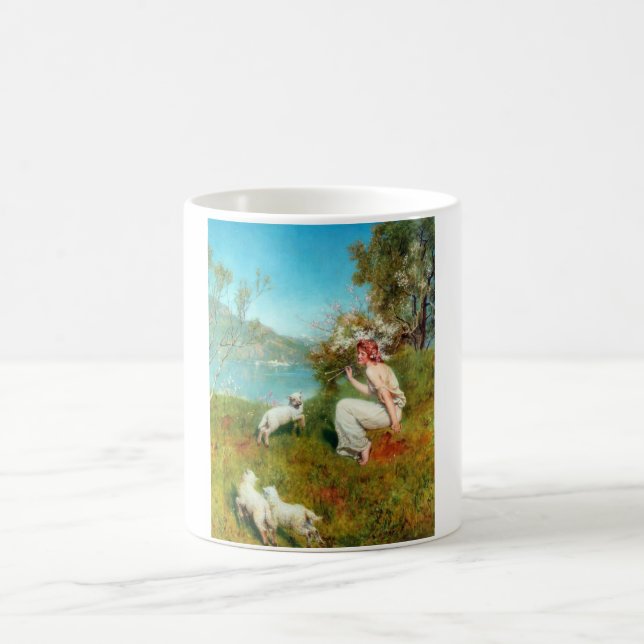Taza De Café Alegrias de la Primavera (por John Collier) (Centro)