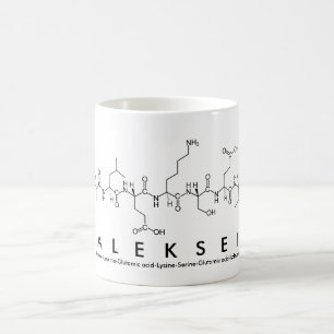 Taza De Café Aleksei peptide name mug