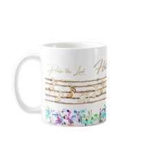 "Aleluya alaba al Señor" Nota musical Diseño Mug