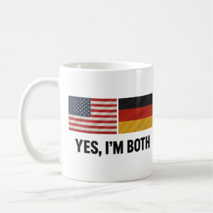 Taza De Café Alemán Americano Sí, Soy Ambos - Ciudadano de Alem