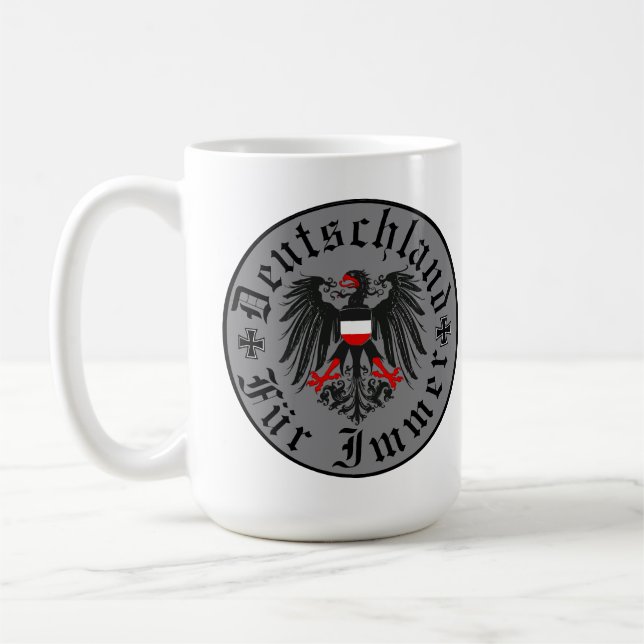 Taza De Café Alemán/Deutschland Forever/águila/cruz de hierro (Izquierda)