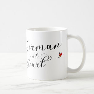 Taza De Café Alemán en Heart Mug, Alemania
