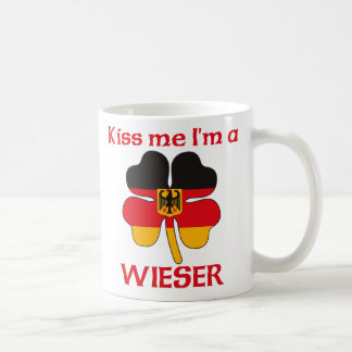 Taza De Café Alemanes personalizada me besan que soy Wieser