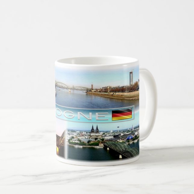 Taza De Café Alemania - Colonia - Köln - (Anverso derecho)