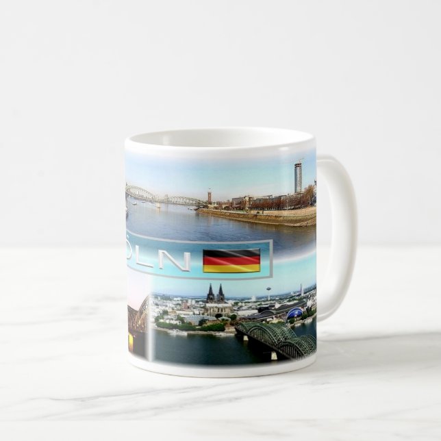 Taza De Café Alemania - Colonia - Köln - (Anverso derecho)