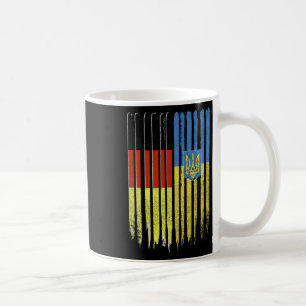 Taza De Café Alemania Ucrania Bandera alemana ucraniana Trident