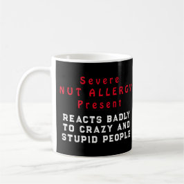 Taza De Café Alergia de las nueces graves presente - Reacciones